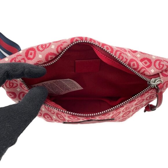 GUCCI Children's Crossbody Bag Canvas Red - Picture 6 of 9